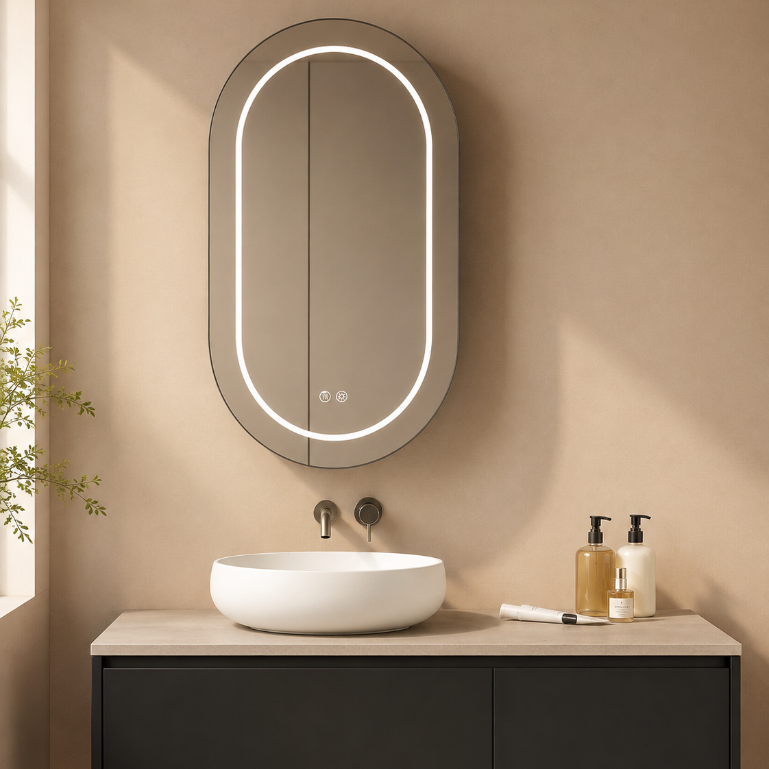 MINT | Camerino cápsula LED 50 × 90 cm